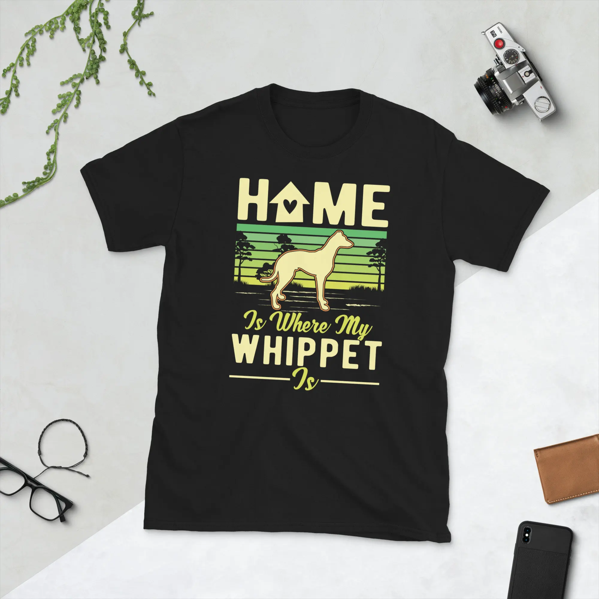 Home Is Where My Whippet T Shirt Mom