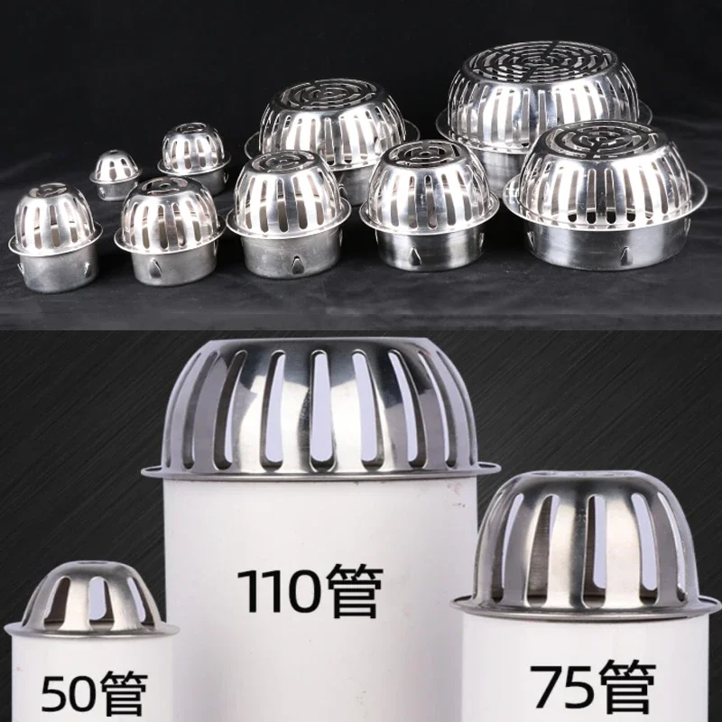ฝารูระบายน้ำท่อระบายน้ำ Leaf Grille รางกรองป้องกัน Leaf ดักรางสแตนเลสกรองหยุด Leaf ท่อระบายน้ำฝักบัว