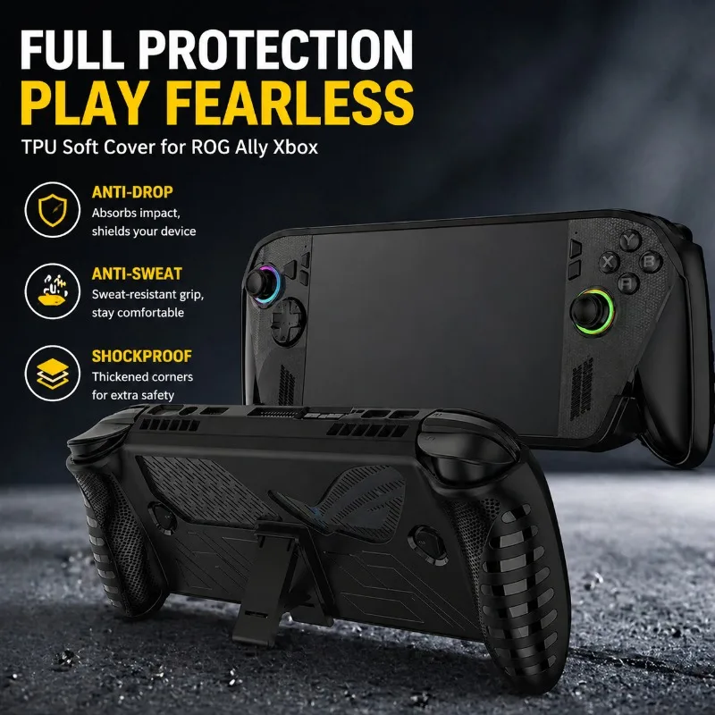Schutzhülle für ASUS ROG Ally Xbox, TPU Softcover, Schweiß- und Sturzresistent, Stoßfeste Hülle