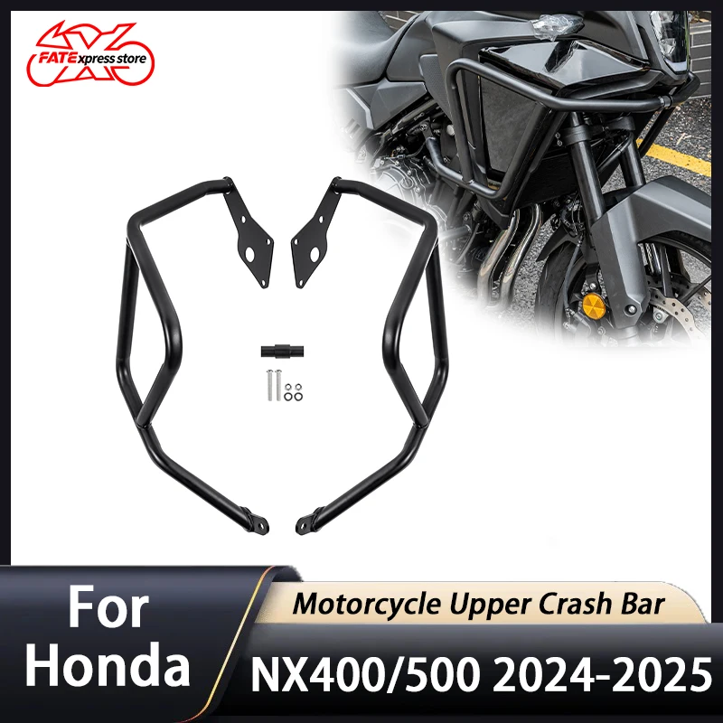 

For Honda NX 400 500 NX400 NX500 Upper Crash Bar Engine Guard Motorcycle Bumper Frame Stung Cage Protection 2024 2025