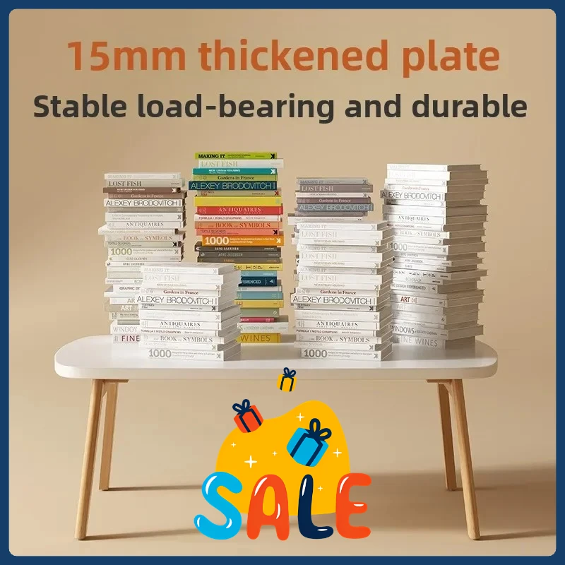 

Стильный складной журнальный столик в стиле Ins - ножки из массива дерева, не требует сборки, утолщенный, для небольших квартир, мгновенная установка