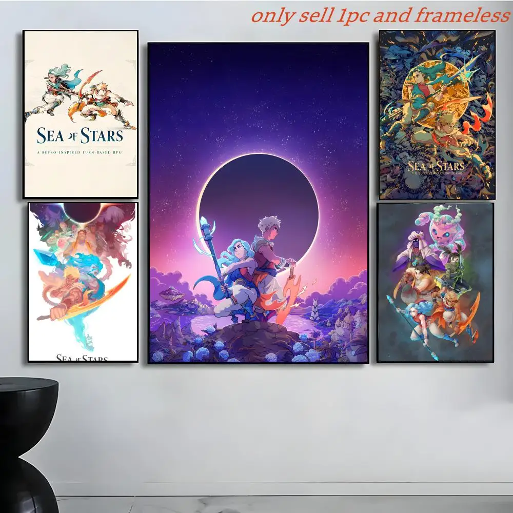 CRPG Game Cool S-Sea of Stars Poster Poster painting with prints Home bedroom living room decoration gift
