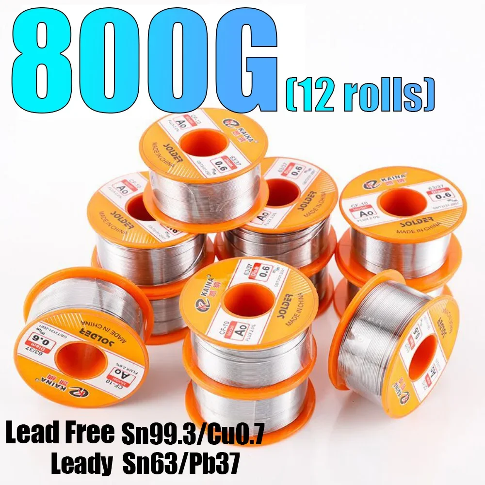 800g Solder Tin Wire Eco-friendly Low Melting Point No Clean Needed SN99.3CU0.7 Leady Free/Leady Soldering Tin Wire