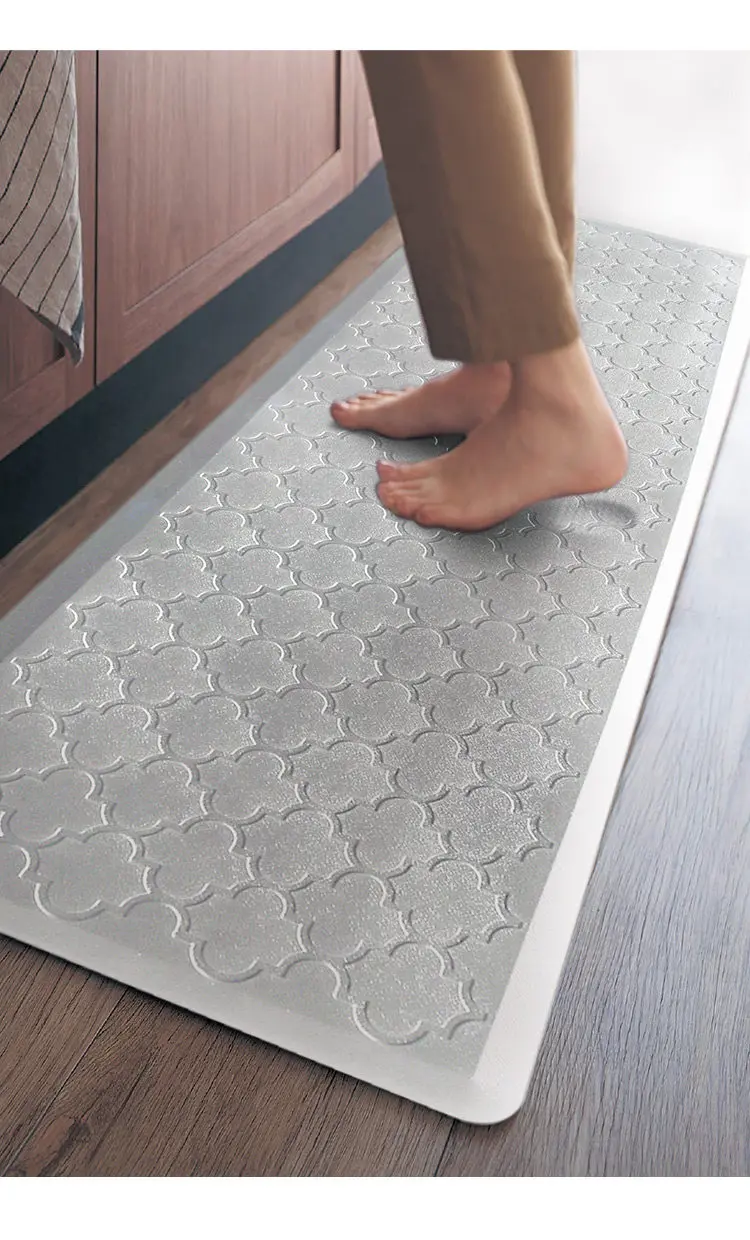 New Anti-Fatigue Standing Mat, Kitchen Mat with PVC Waterproofing, Non-Slip Kitchen Rug for Standing Desk, Kitchen, Office