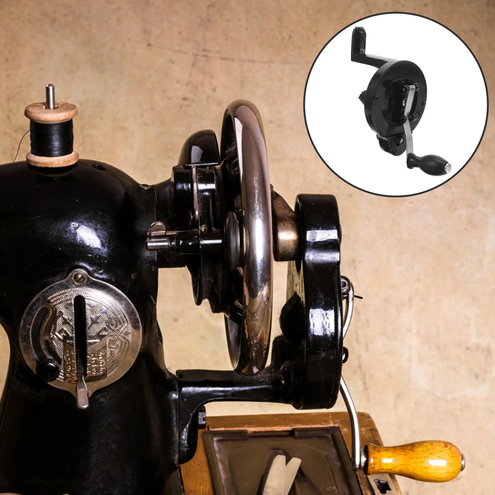 

Ручной кривошип для швейной машины, сменная рукоятка, простая установка, для ремонта винтажных швейных машин, запчасть для замены ручного кривошипа