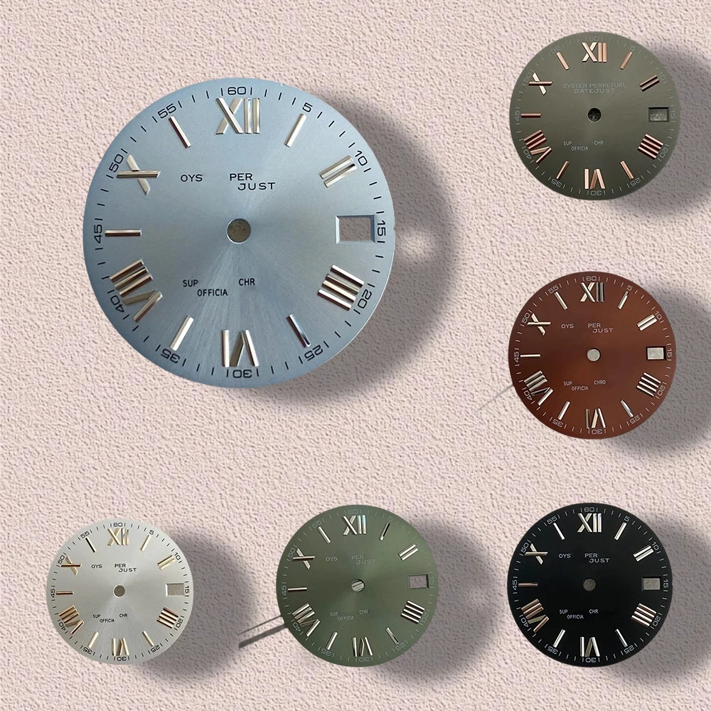 

S Logo Roman Numeral 28.5mm NH35 Dial Suitable For NH35/NH36 Movement High Quality NH35 Accessories ﻿Watch Modification