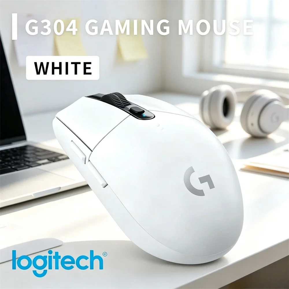 Logitech G304 Wireless MOBA Mouse 12000 DPI Hero Sensor 99g LIGHTSPEED No Lag Ideal for LOL Dota 2 MLBB Competitive PC