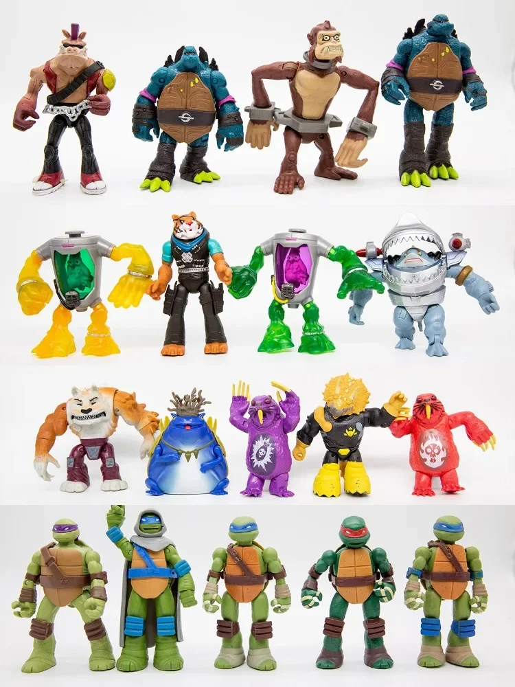 JoendocDolls-Figurines d\'action mobiles pour adolescents, Mutants, Tortues ninja, Méchant de combat, Modèle de jouet, Collection, Cadeaux pour