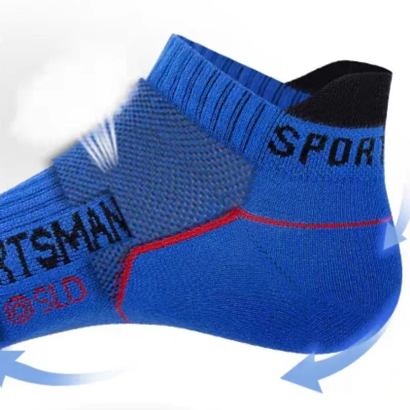 Anti Odor Mesh Short Socks Summer Non-slip Sweat-absorbing Sock Odor Proof Cotton Cool Hosiery Running Basketball Sports Parts