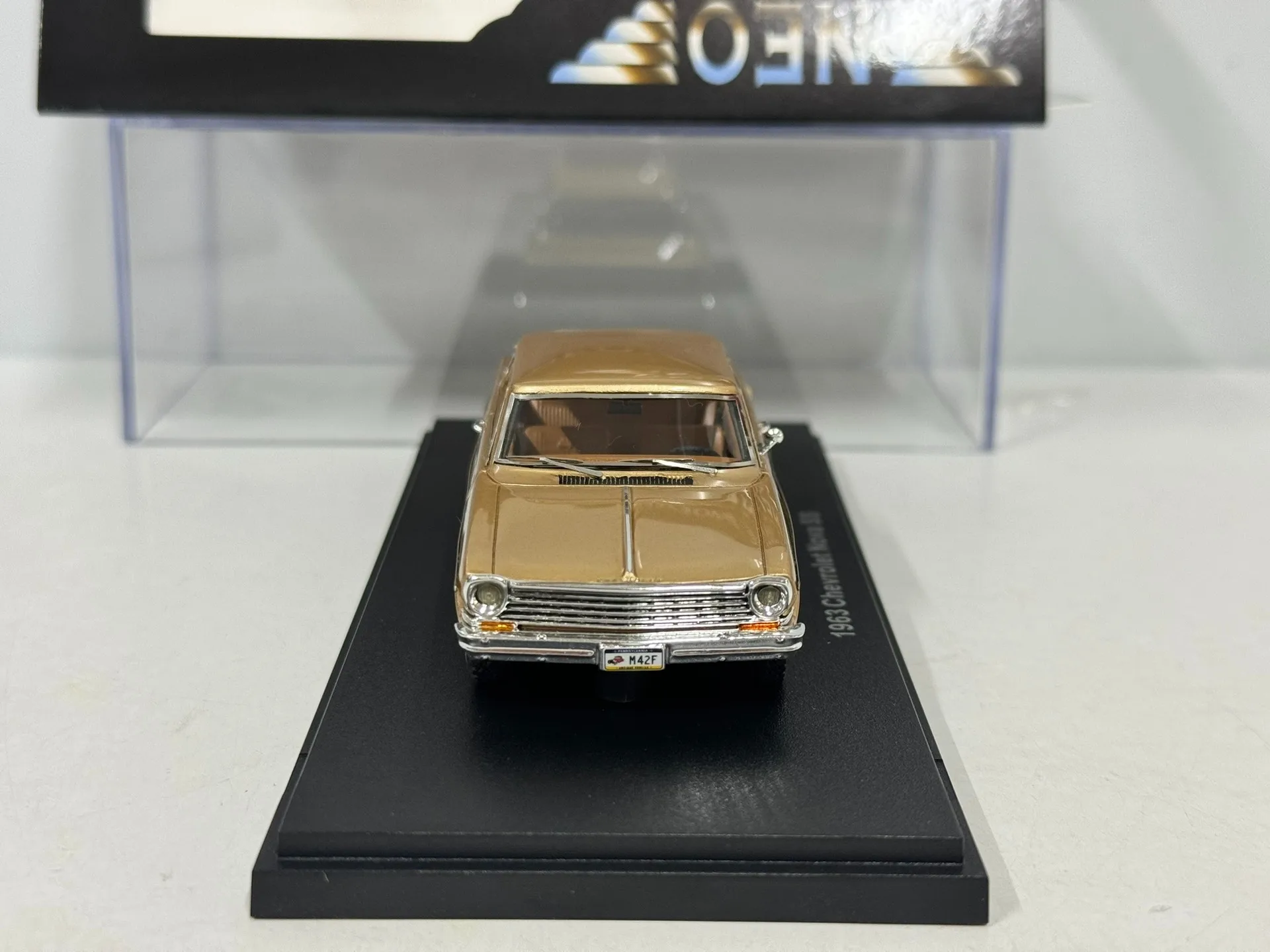 Diecast NEO 1/43 Scale 1963 Chevrolet Nova SS Car Model Collectible Toy Gift Souvenir Display Ornament