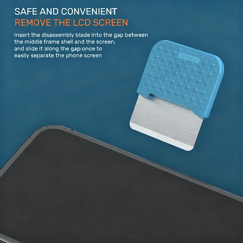 iFixes iD03 أداة فتح شاشة الهاتف متعددة الأغراض 0.15 مللي متر شفرة مرنة للهاتف المحمول/الكمبيوتر اللوحي إطار شاشة LCD تفكيك
