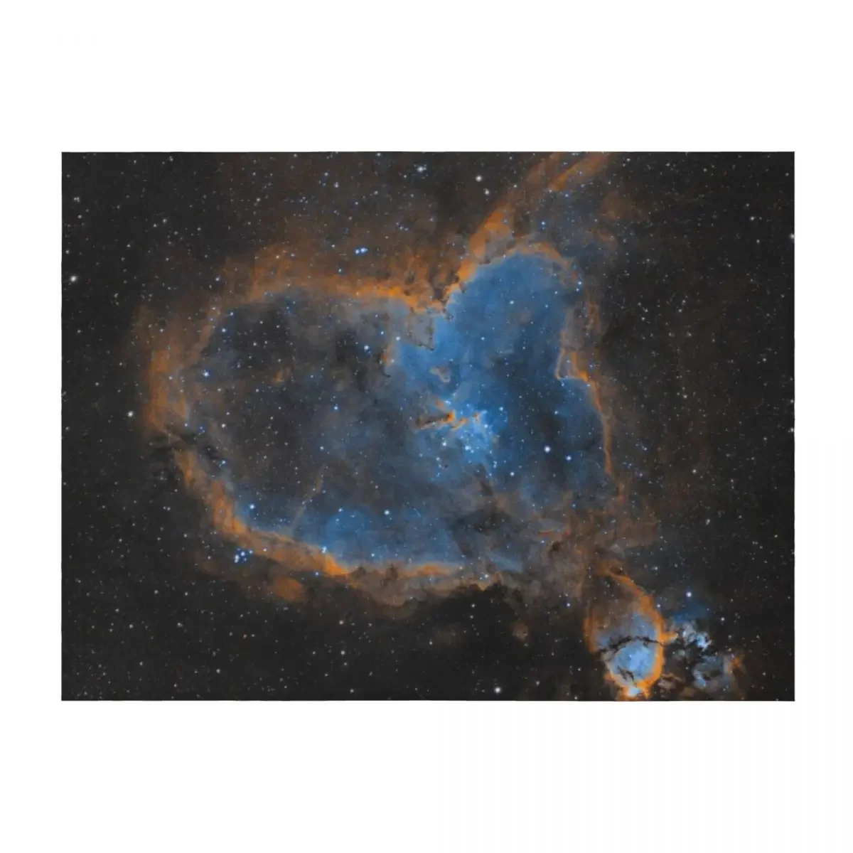 

The Heart Nebula Throw Blanket Picnic sofa bed blankets ands Moving Blankets