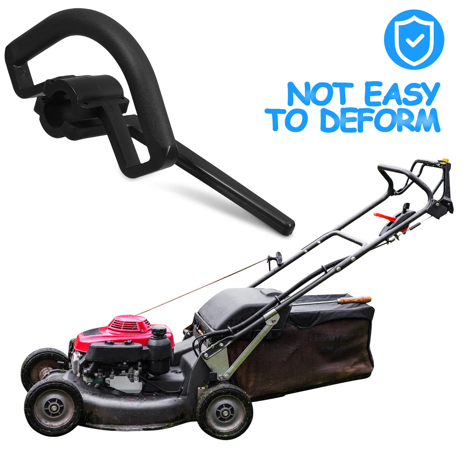 

Universal Lawn Mower Handle Replacement Fit Various Trimmer Models Comfortable Grip For Garden Tool Durable Ergonomic Design