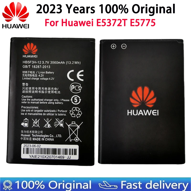 100% Orginal HB5F3H/HB5F3H-12 3560mAh Battery For Huawei E5372T E5775 4G LTE FDD Cat 4 WIFI Router Fast Shipping