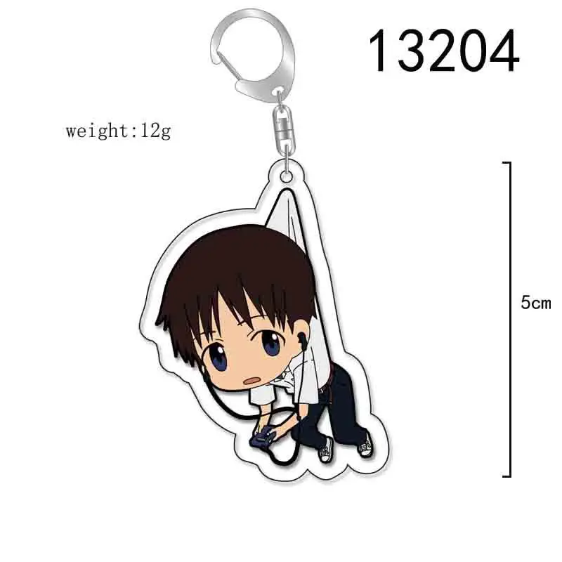 Anime Shinji Asuka Cosplay Acrylic Key Chain Keychain Pendant Prop Accessories