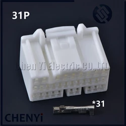 1 sets 31 Pin female auto electrical housing plug plastic wiring harness unsealed connector 353031-1 11421