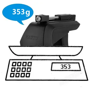 ks univerzálních střešních nosičů Paw Foot, horní tyč, konec příčky, montážní držák, svorka, používaná pro vozidla se samostatnými zábradlími 10 nejlepší prodej univerzální svorka na střešní nosič - №6