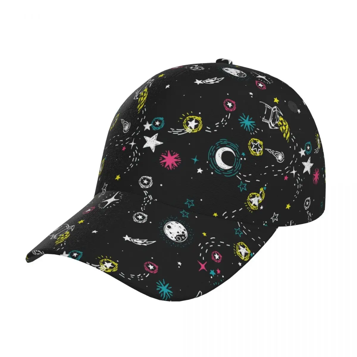 

Stars Rockets Comets And Planets Baseball Cap Dad Male Sports Hat