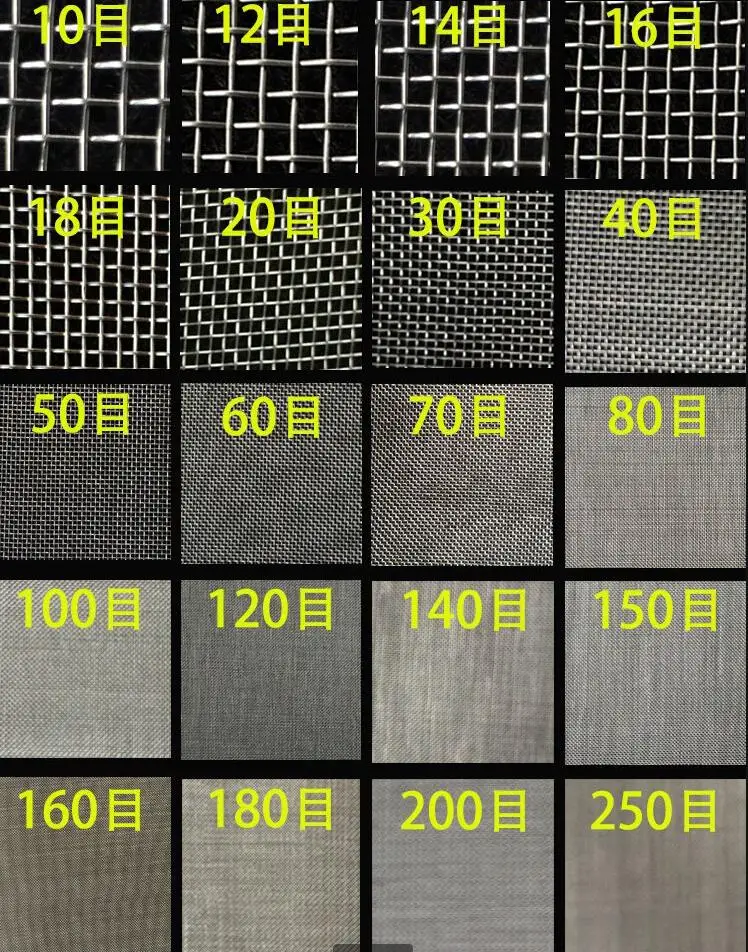 Accessoires de machine de tamisage de poudre de tamisage d'écran de vibration de diamètre de 400mm, tamis d'acier inoxydable, maille 1-600 en option