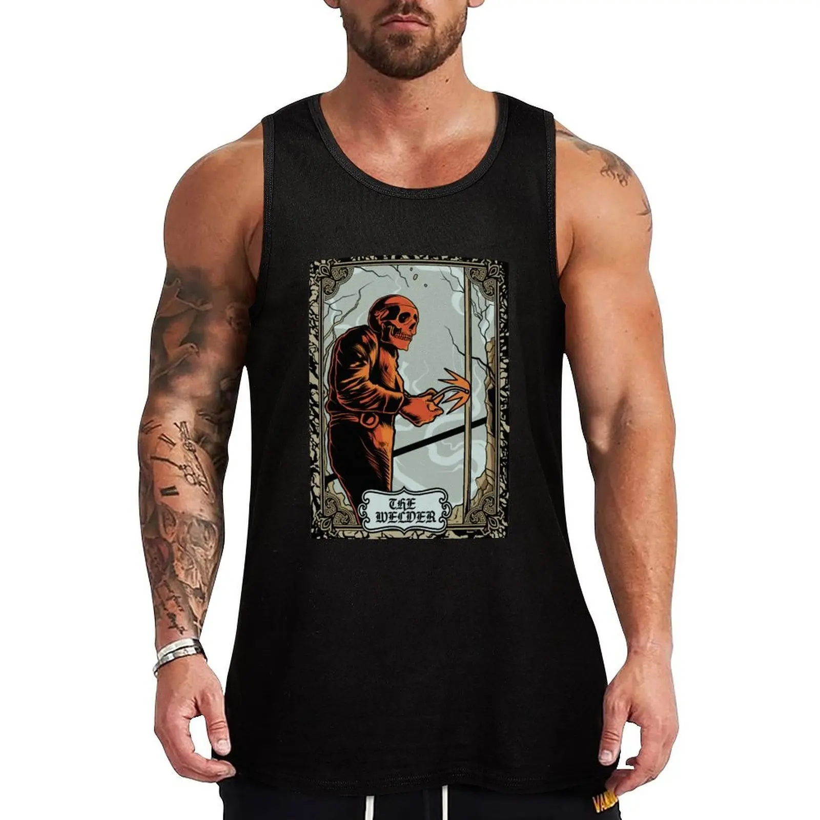 Welder Tarot Tank Top Gym Ready Tank Top Sleeveless Quick Dry Athletic Top