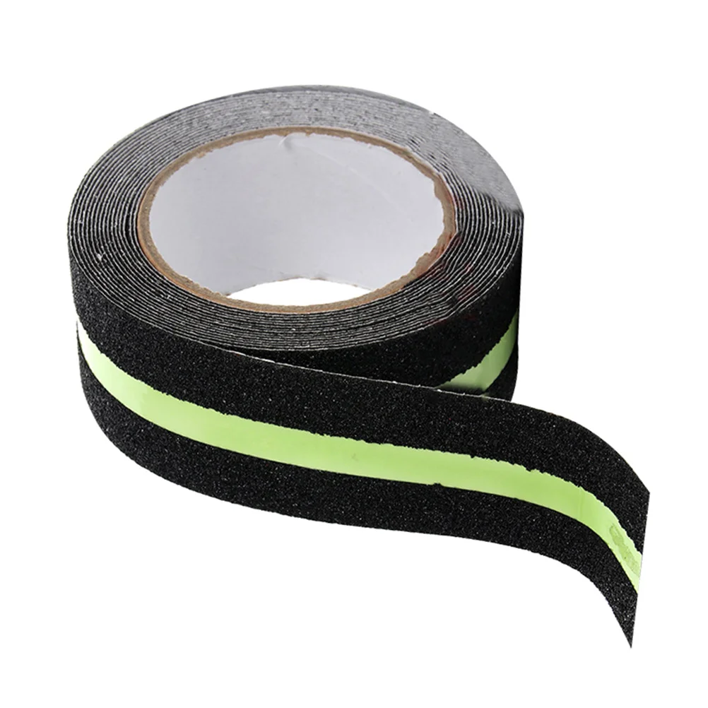 المضادة للانزلاق الشريط مضيئة متجمد سطح عدم الانزلاق تحذير ملصق ليلة درج السلامة الممشى لاصق قبضة شريط الاحتكاك #2