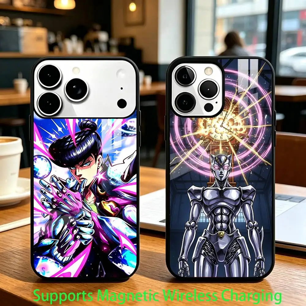 

Anime J-JoJos Bizarre Adventure Phone Case For iPhone17,16,15,14,13,12,11 Plus,Pro Compatible with magnetic wireless charging