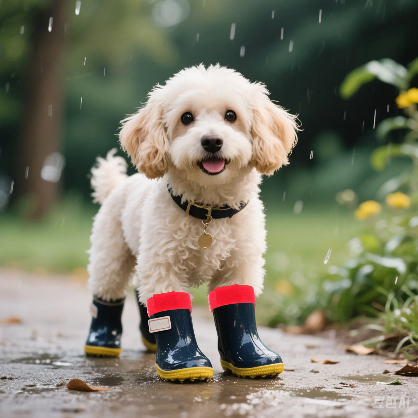 

10 Pcs Rain Boots Socks Patch Paw Anti Slip Straps Shoe Buckle Animal Footwear