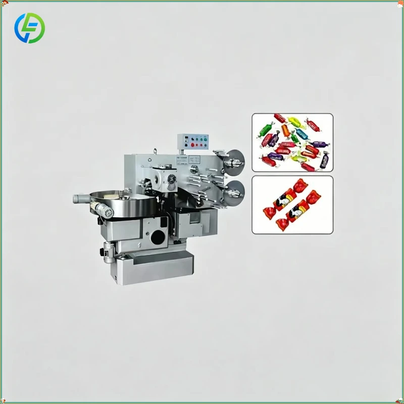CE Certified Full Automatic Photocell Tracking Hard Candy Toffee Chocolate Double Twist Packing Machine FL Customized