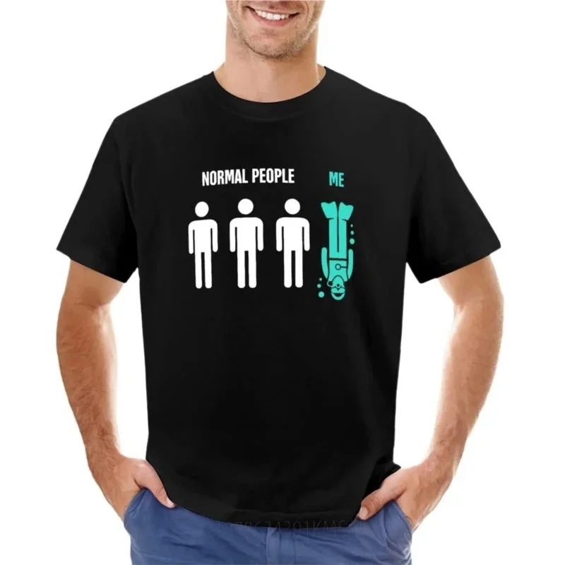 Normal People, Me | Funny Scuba Diving Design T-Shirt quick-drying sweat heavyweights for a boy plain t shirts men