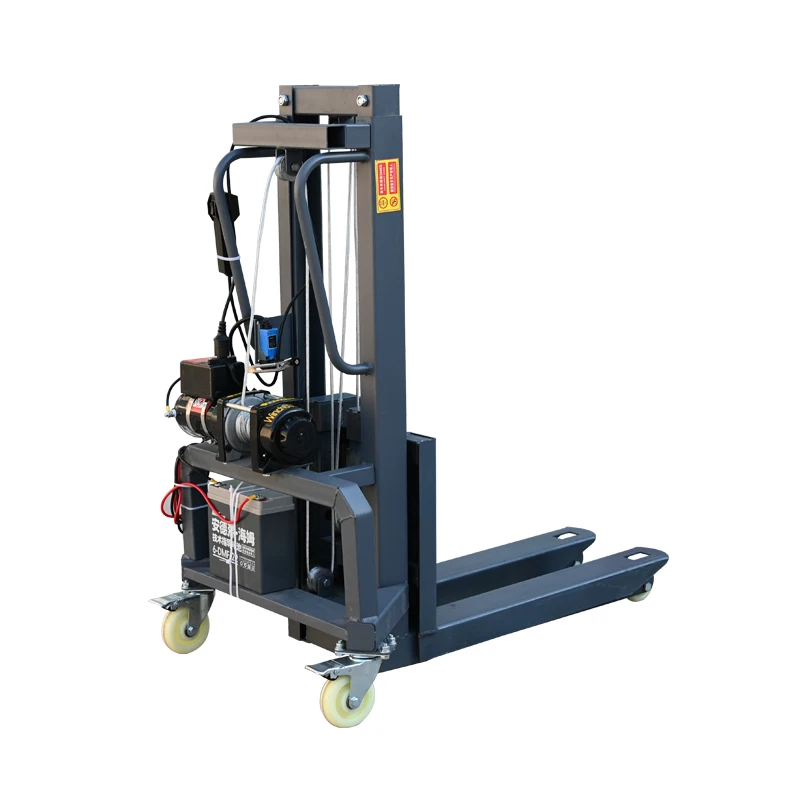New Condition Powered Pallet Truck System Loading Machine Equipment Handling Stacking Portable Electric Lifting Forklift