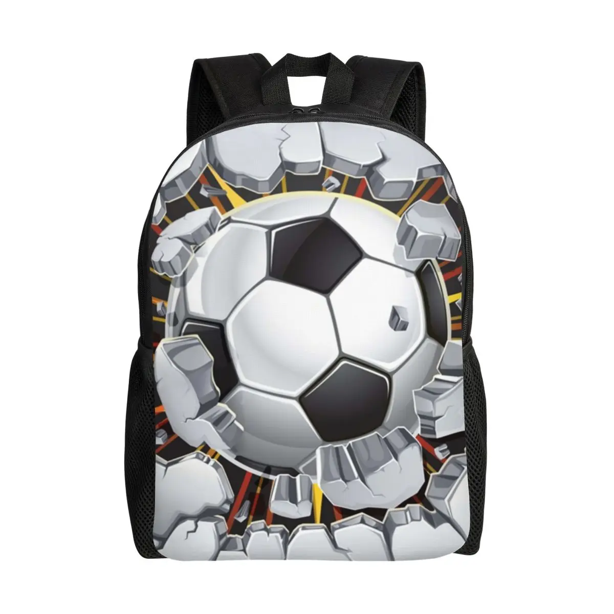 Custom 3D Print Soccer Balls Lover Football Backpack for Girls Boys Sports Gift College School Travel Bags Women Men Bookbag