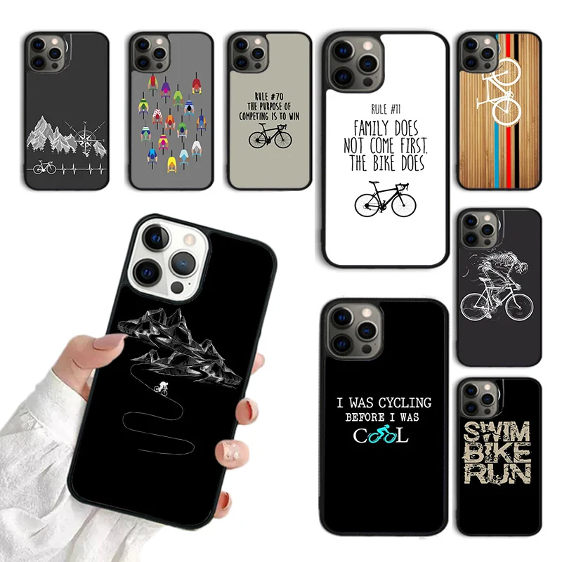 Mountain Bike Cycling Phone Case For iPhone 15 16 SE2020 11 12 13 14 Pro Max Mini Cover For iPhone Max 6 7 8 Plus Fundas