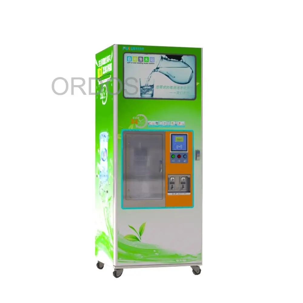 IC card/coin/bill operated water vending machine