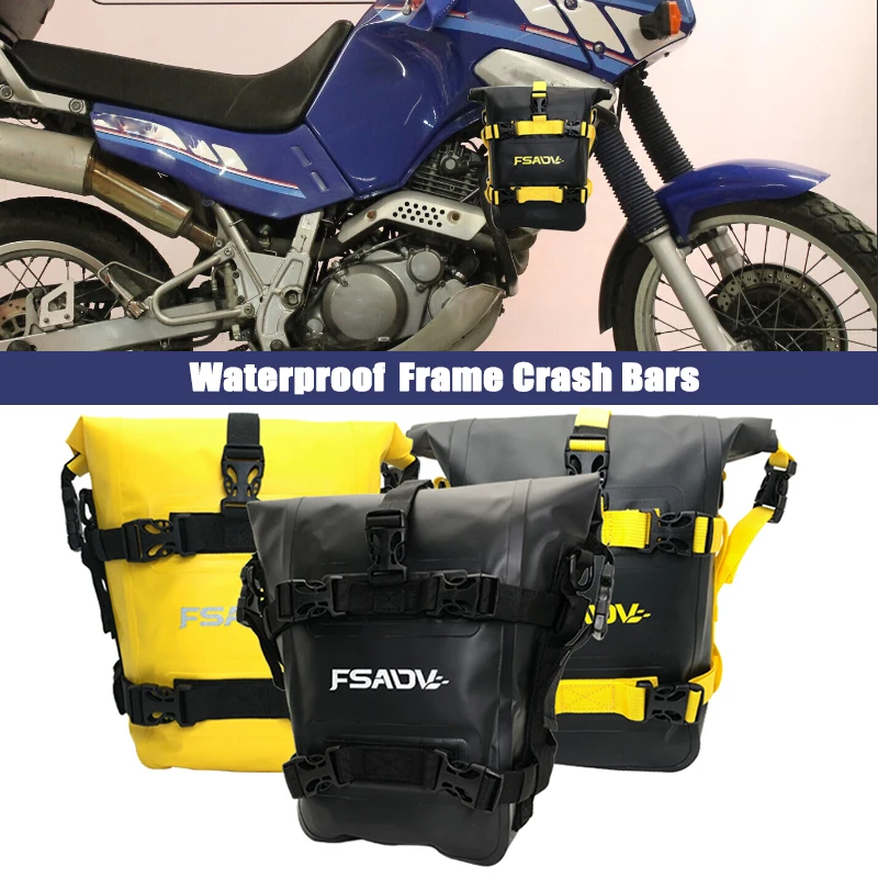 Tool Placement Travel Bag FOR YAMAHA XT660Z Tenere XTZ660 XT 660Z XT660 Z Tenere 600 Frame Crash Bars Waterproof Bag Bumper