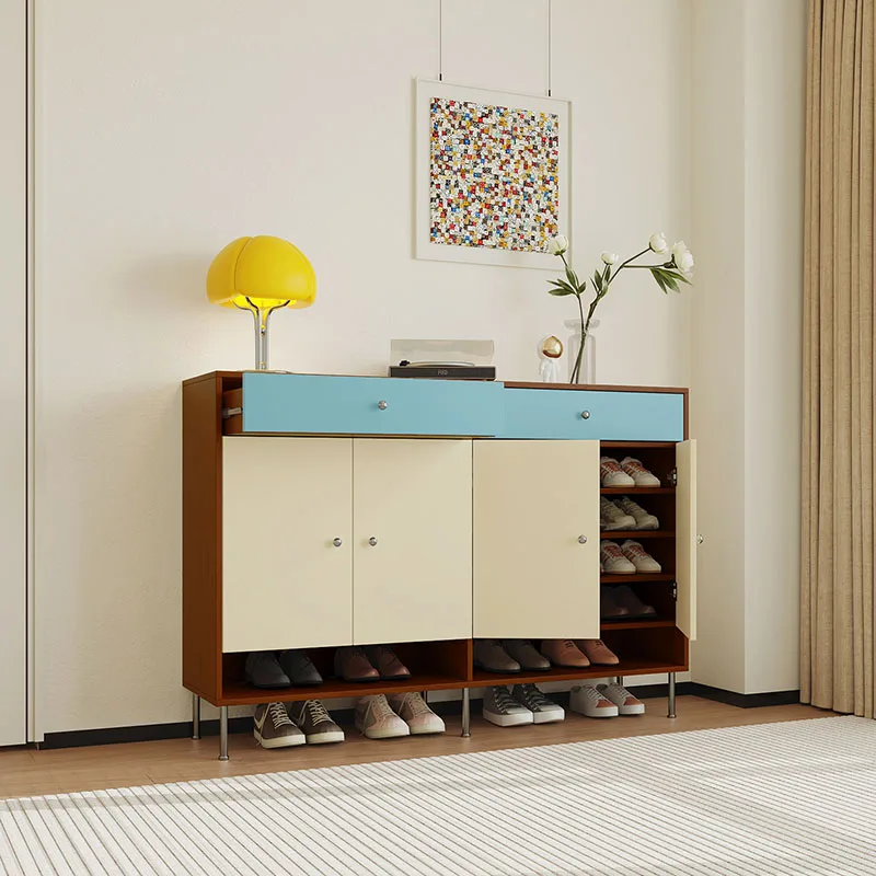 

Organizer Designer Shoe Cabinet Bedroom Hidden Modern Vertical Storage Shoe Shelf Slippers Living Room Zapatero Home Furniture