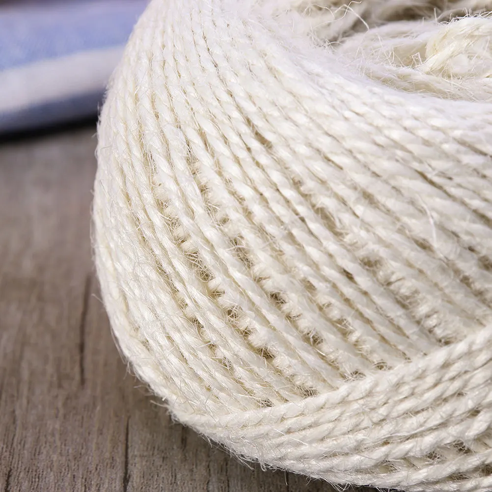 

3Pcs Natural Colored Rope 2mm Hemp Rosy Beige Lake Blue for DIY Crafts Scrapbooking Wedding Decoration Gardening Bundling Twine