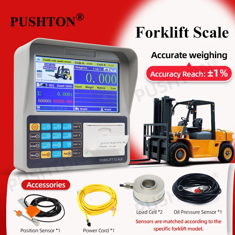 CE ROHS Certified Industrial Lift Truck Scale Wireless Connection Mobile App Weight Data Export