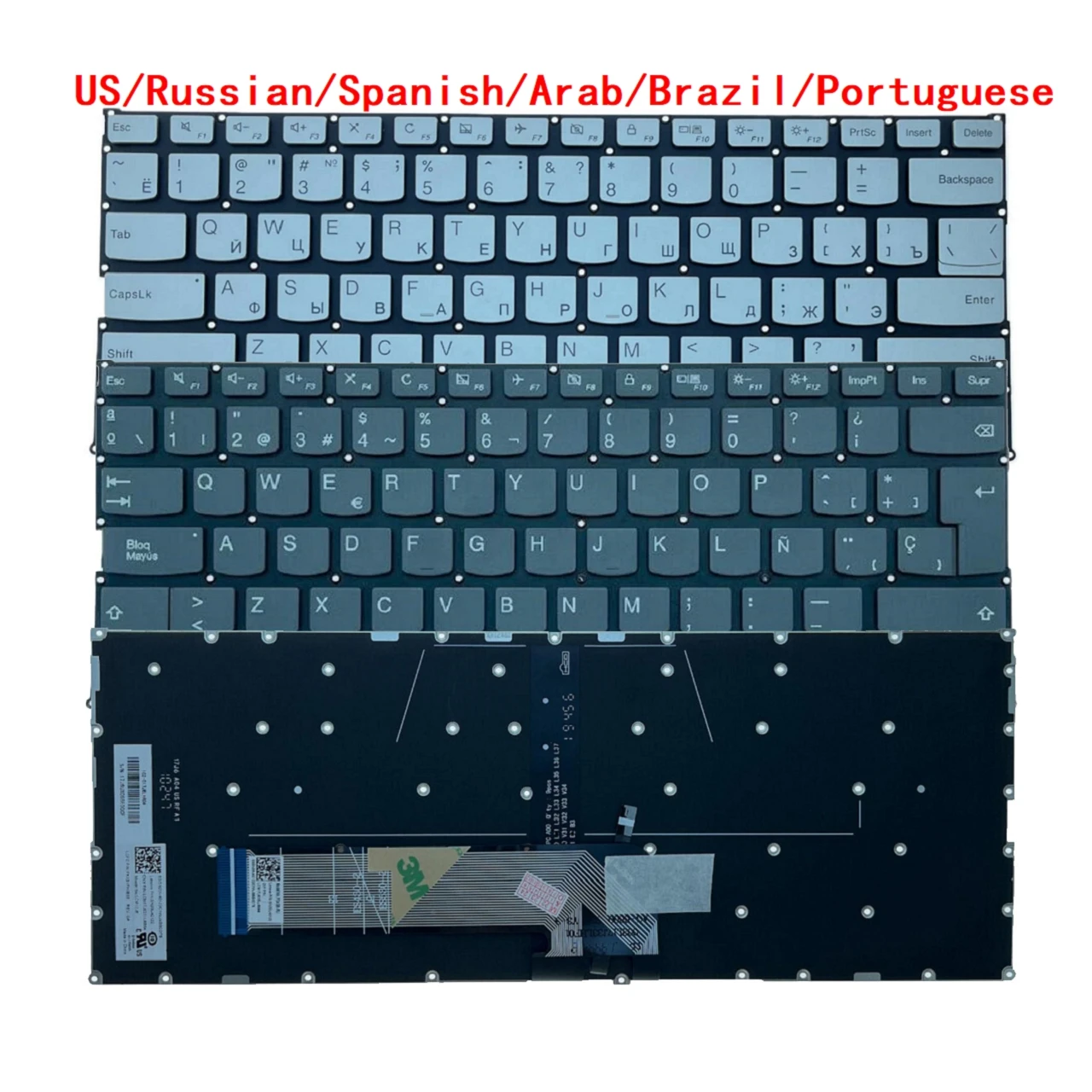 

US RU SP AR BR PT Backlit Keyboard For Lenovo IdeaPad C340-14 14API 14IWL C740-14IML 730-15 15IWL 730-13IKB 530-14 530S-14