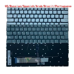 New US Russian Spanish Arab Brazil Portuguese Backlit Keyboard For Lenovo YOGA 530-14ARR 530-14IKB 730-13 730-15IKB/730-15IWL