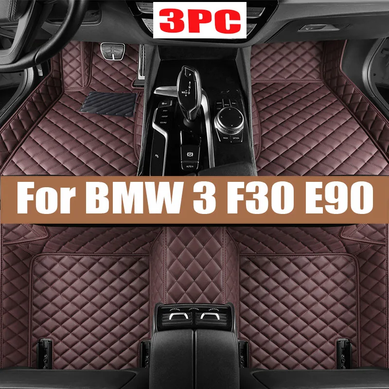 Car Floor Mats For BMW 3 F30 E90 330i 335i 320i Five Doors 2008 2009 2010 2011 2012 Foot Pads Carpet Cover Interior Accessories