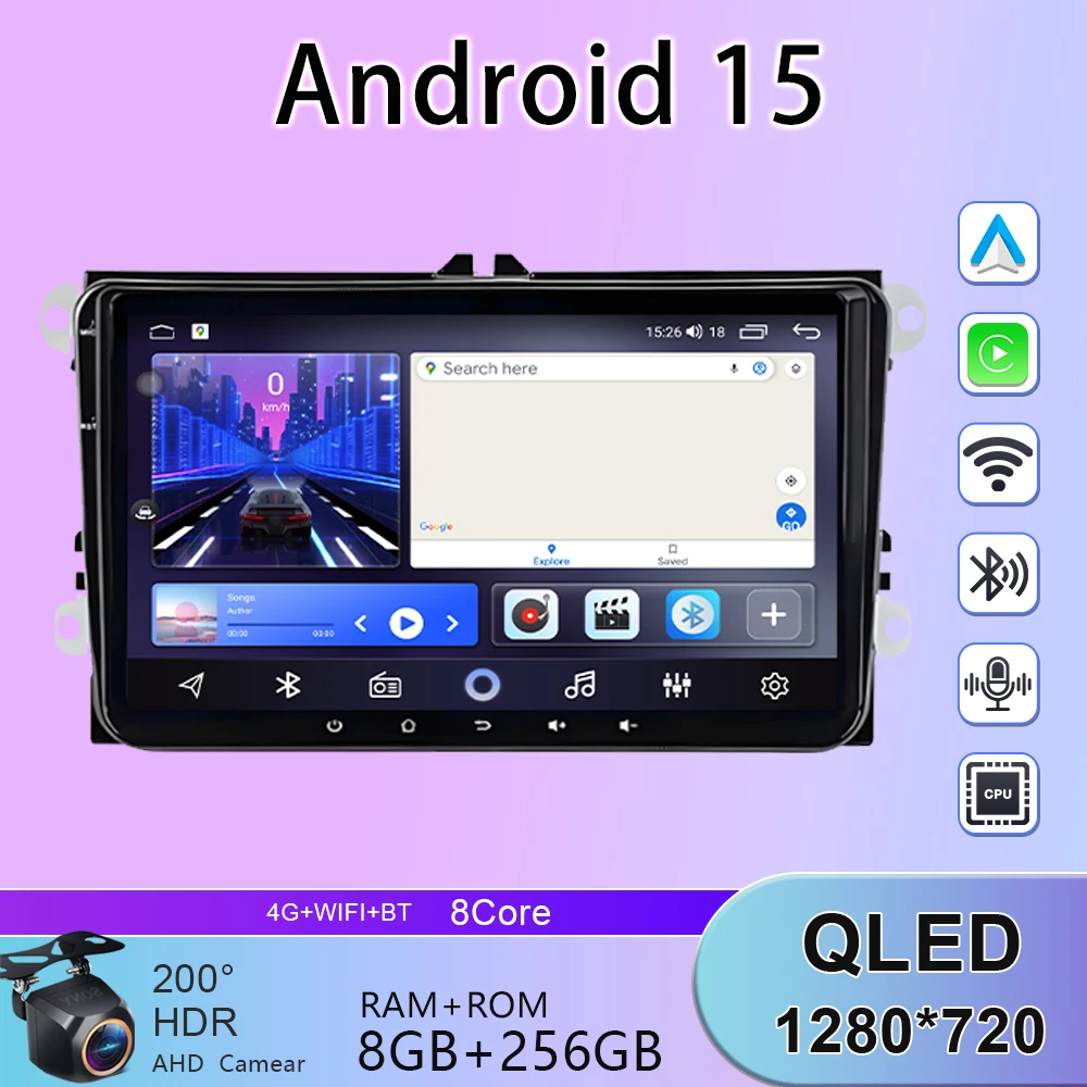 9 inch Head Unit For VW/Volkswagen/Golf/Polo/Tiguan/Passat/B7/B6/Seat/Leon/Skoda/Octavia Android Car Radio Multimedia Player 4G