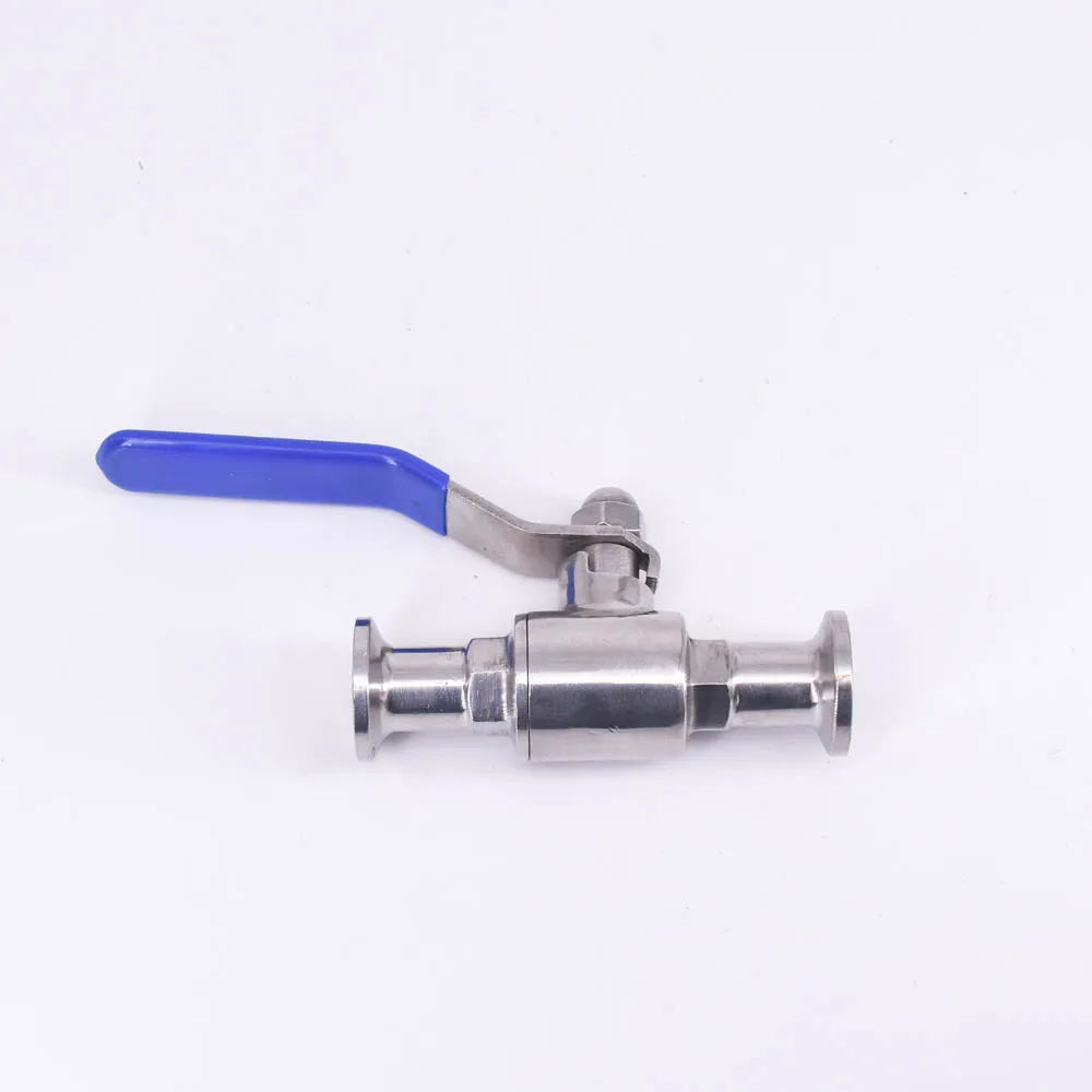 Fit 12.7mm-102mm Pipe OD x Tri Clamp Sanitary Ball Valve Shut Off Valve SUS 304/316L Stainless Steel Beer Brewing Home Factory