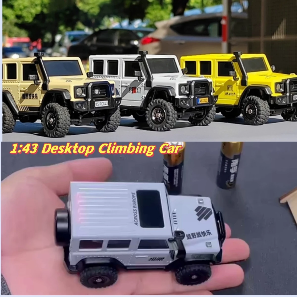 Rtr Crawler Rc Car 1:43 Ldarc X43 Simulation Fulltime 4wd Remote Control Mini Climbing Vehicle Desktop Off Roader Toy And Parts