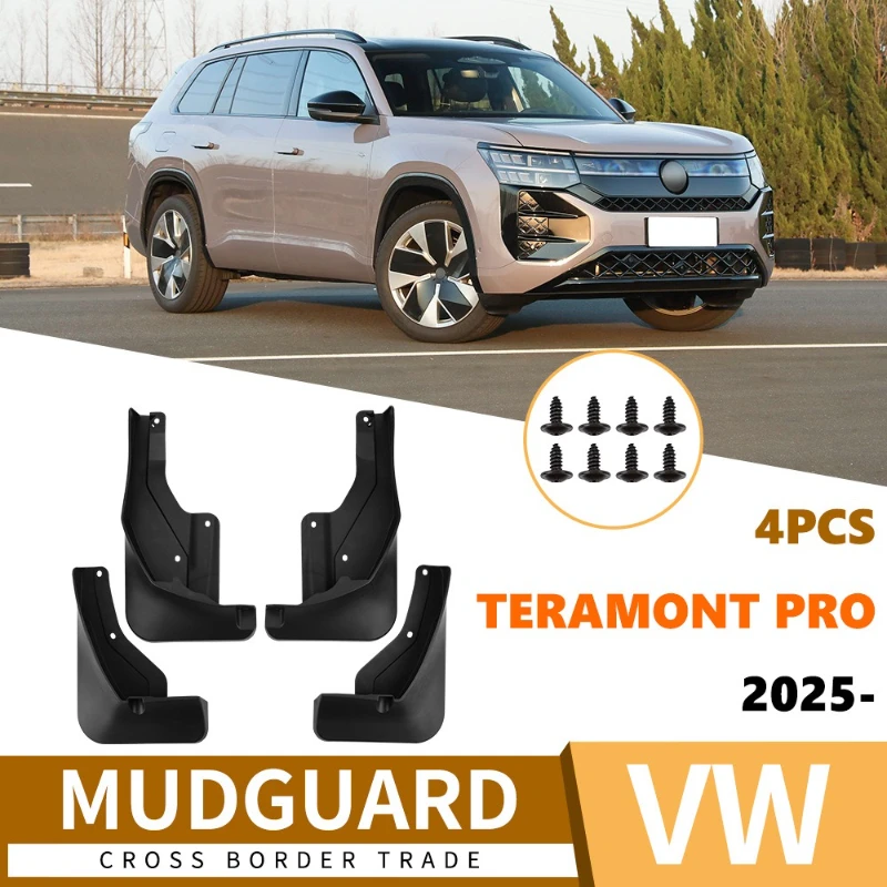 Mud Flaps For VW Teramont Pro 2025 MudFlaps Front Rear Mudguards Car Accessories