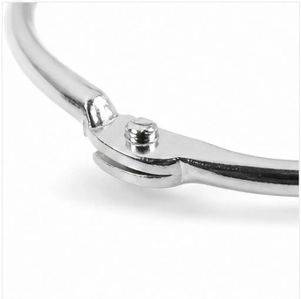 12Pcs Flexible Book Rings Rustproof Iron Material Portable Lightweight Metal Rings for Diary Binding Key Ring Clips Index Card