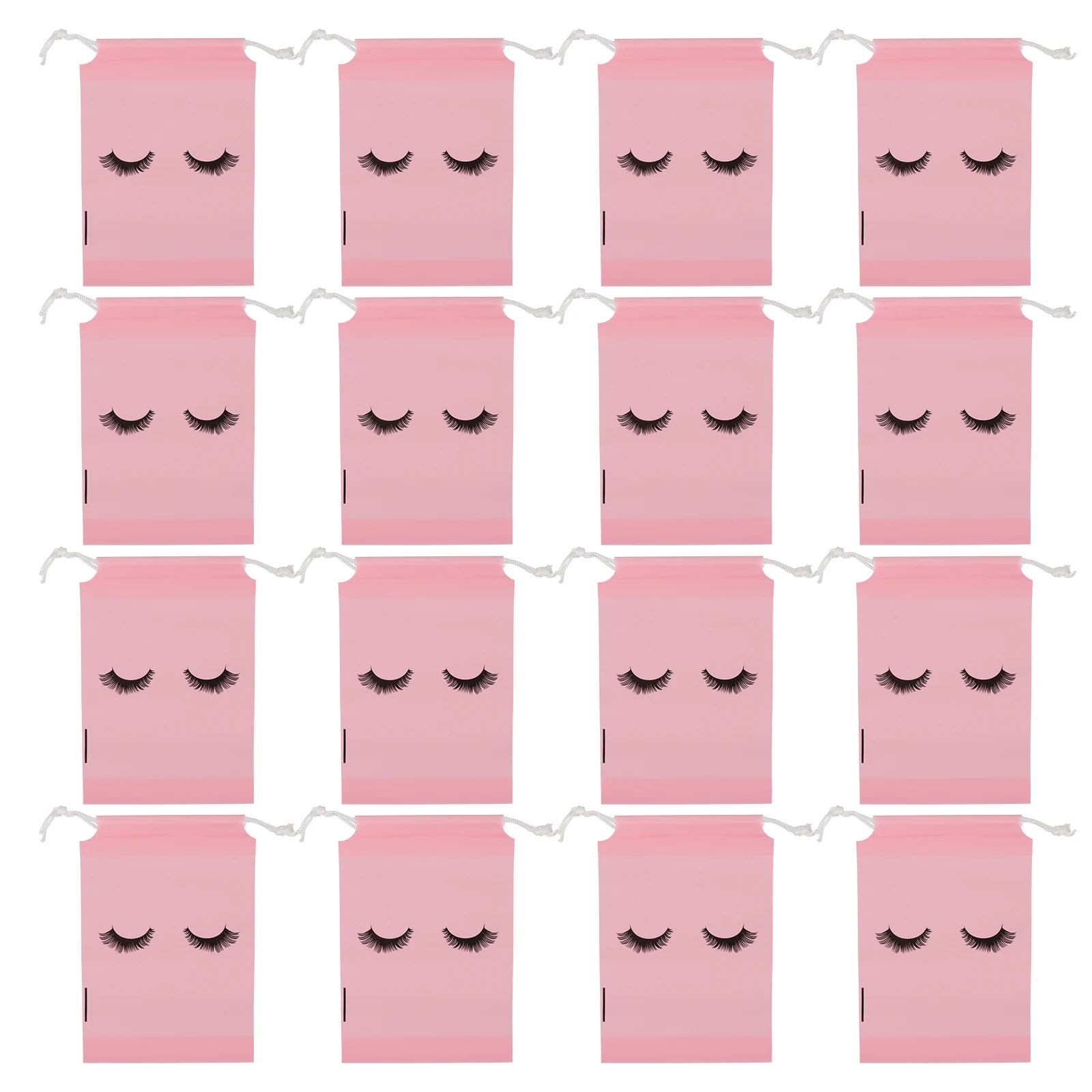 

50 Pcs Storage Bag Portable Travel Eyelash Aftercare Small Makeup Case Client Beauty Supplies Packaging