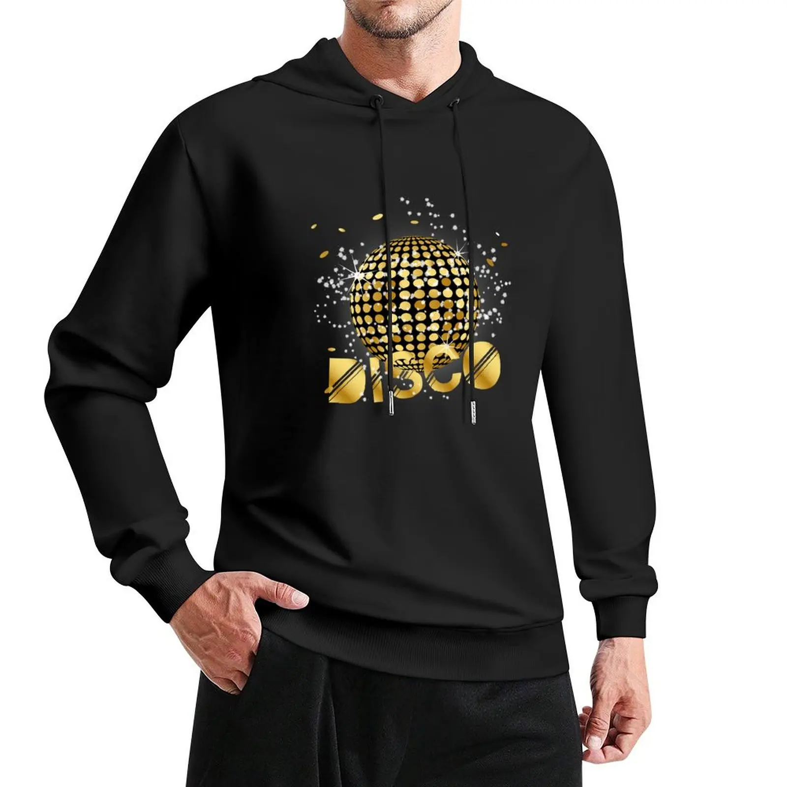 

Disco Ball Disco Gold Gitzer Pullover Hoodie autumn new products blouse tracksuits