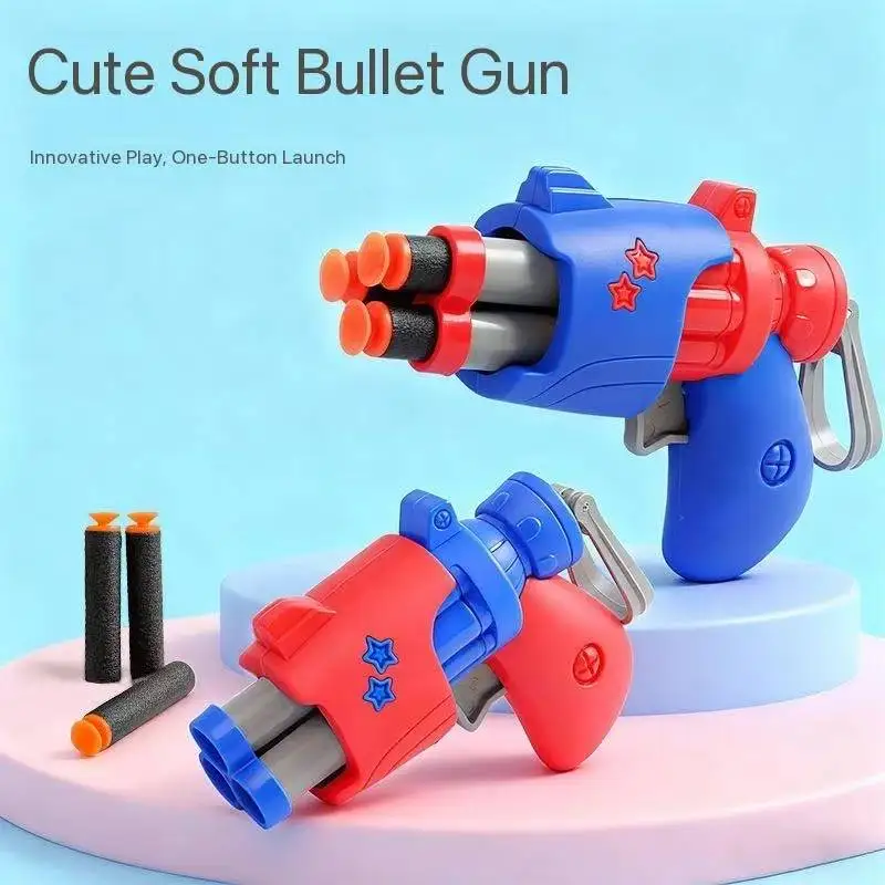 Nuovi mini bambini pistola giocattoli arma schiuma morbida proiettile giocattolo lanciatore di pistola bambini gioco di tiro all'aperto giocattolo sportivo