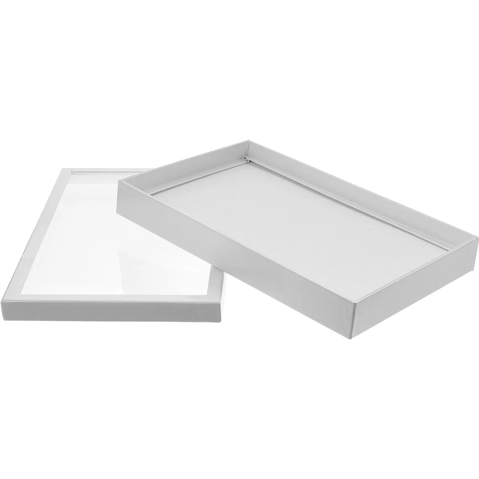 Plastic Compact Jewelry Organizer Multi-Functional Ring Holder Travel Storage Jewelry Display Box Ring Holder Display
