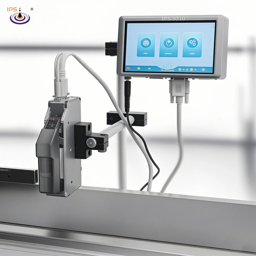 طابعة نافثة للحبر عالية الدقة H-P TIJ 2.5 التكنولوجيا الحرارية 2 رؤوس الطباعة تطبيق PVC 1-25.4 مم مبرمج تاريخ انتهاء الصلاحية